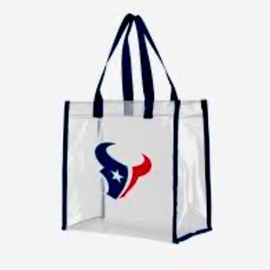 Houston Texans Clear 11X11 Reusable Tote Bag